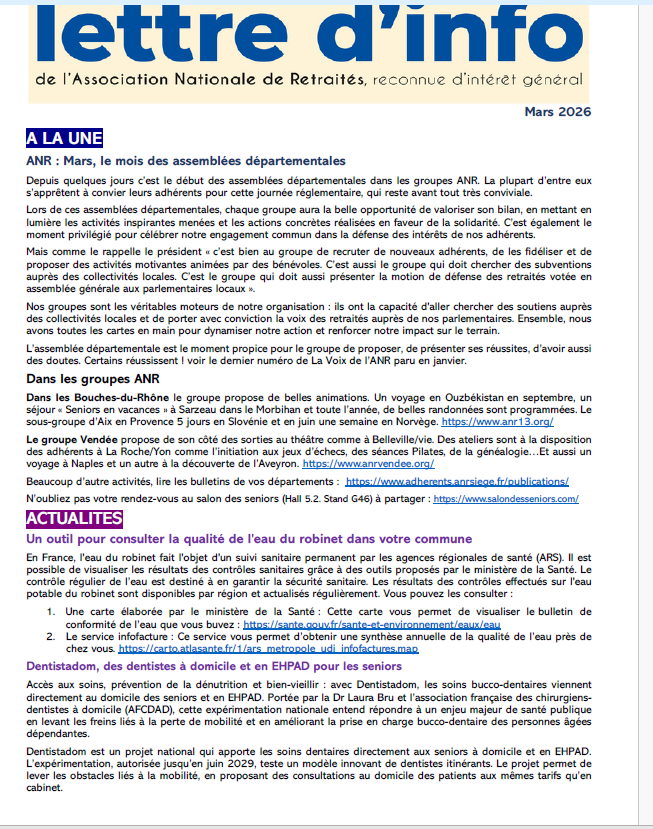 lettre infos mars 2026