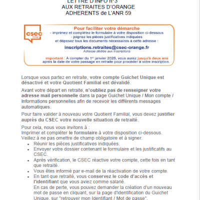 LETTRE INFO 3 ORANGE
